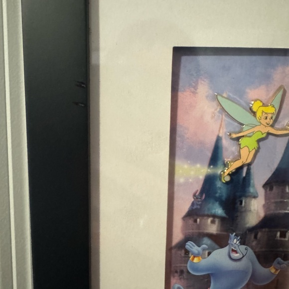 Disney Parks Castle with Characters Pin Set Picture Print Art Framed & Matted - Picture 3 of 7